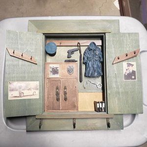 collectible Police 3-D shadow type box.